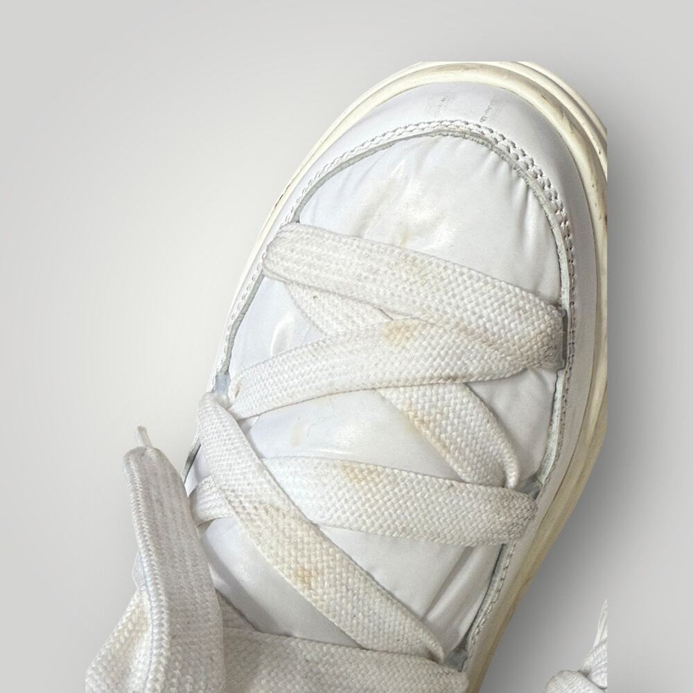 Moncler White Nylon and Leather Insolux Snow Boots Size 39 EU / 8 US - Picture 11 of 16
